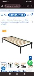Rete materasso singolo nuovo