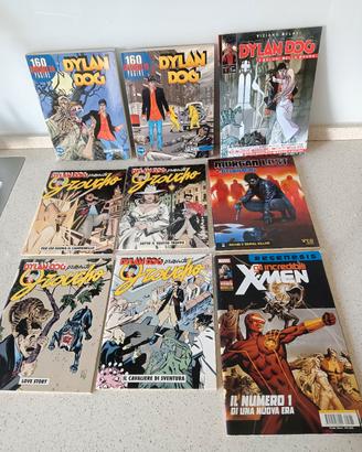 Lotto 9 fumetti Dylan Dog e X-Men Marvel