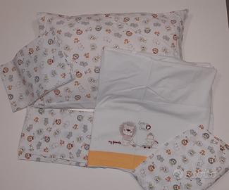 Set Chicco piumone lenzuola lettino paracolpi