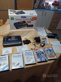 Sega master system con giochi e istruzioni