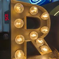 Lampada Lettera Luminosa in Ferro