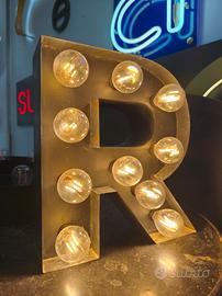 Lampada Lettera Luminosa in Ferro