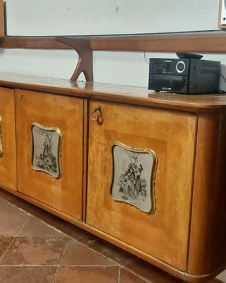 CREDENZA SIDEBOARD LEGNO 4 ANTE