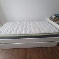 Ikea slakt doppio letto con due cassetti