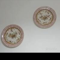Coppia piatti decorativi da parete vintage 