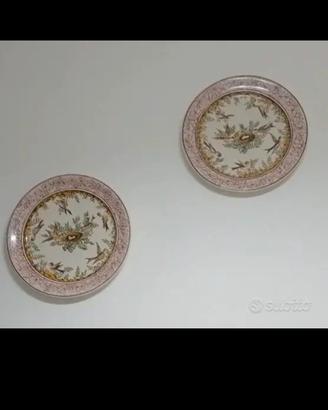 Coppia piatti decorativi da parete vintage 
