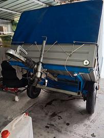 Carrello  con centinaia e freni