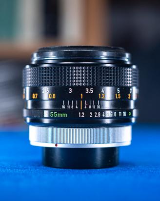 CANON FD 55mm f/1.2 "o" mark, prima versione