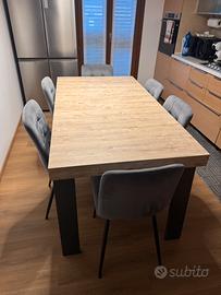 Tavolo color rovere