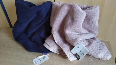TELI BAGNO COPPIA DA DUE SET 2 PEZZI 