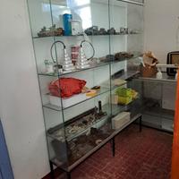 vetrinetta espositiva in vetro vintage