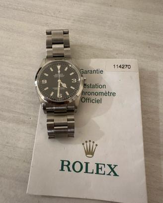 Rolex explorer ref 114270 con documenti