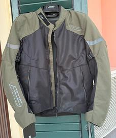 Giacca motociclista tessuto traspirante