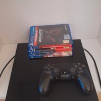 PS4 + controller e 3 giochi