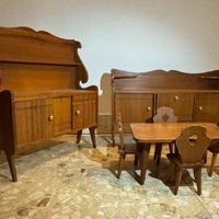 Mobili artigianali in miniatura (non casa bambole)