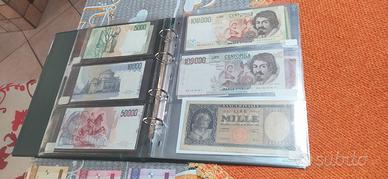 banconote della lira e straniere . 