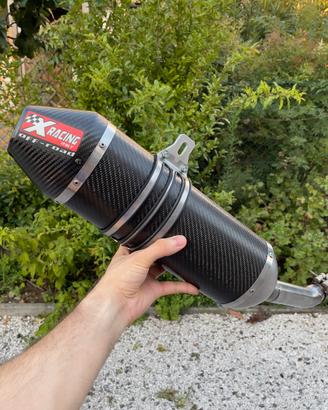 SCARICO XRANCING OMOLOGATO FULL CARBON FANTIC 125