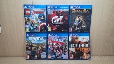 6 Giochi per Consol  PlayStation 4 PS4