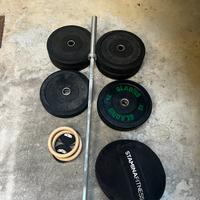 Home gym completa - Bilancere, dischi ecc