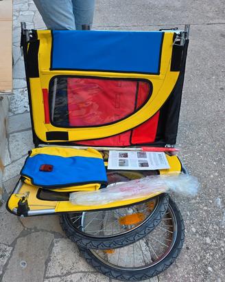 rimorchio biciclette per bambini 