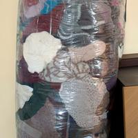 Bustone di sciarpe per mercatini 