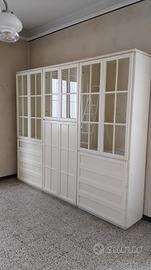 Mobile bianco libreria credenza 