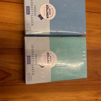 4 lenzuoli bimbo con angoli (100% cotone jersey)