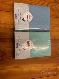 4 lenzuoli bimbo con angoli (100% cotone jersey)