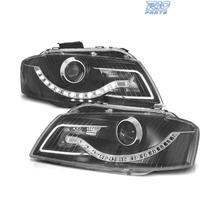 FARI AUDI A3 8P LUCE DIURNA A LED FONDO NERO