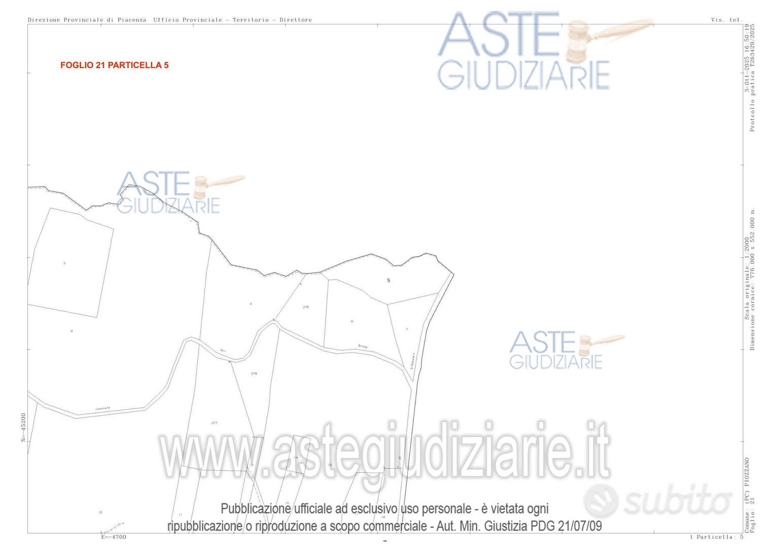 Terreno Agricolo Piozzano [A4353298] - Vista 5