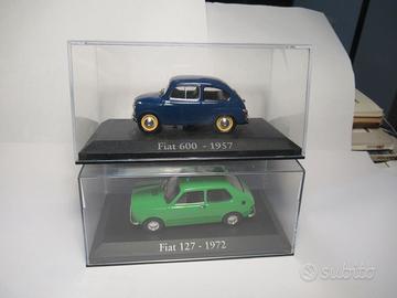 n.2 modellini FIAT 600 + FIAT 127 scala 1/43
