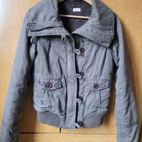 Pimkie bomber giacca grigio marrone COTONEmbottita