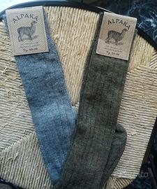 Set 2 paia Calze in Lana Alpaca - Nuove - Unisex