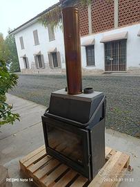 Inserto caminetto in ghiza di marca  deville