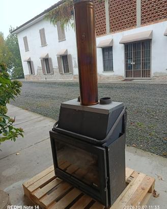 Inserto caminetto in ghiza di marca  deville