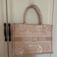 DIOR Book Tote Ricamo rosa Prezzo bloccato di oggi