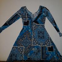 Vestitino estivo colorato blue e nero