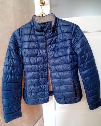 Elegante piumino blu donna