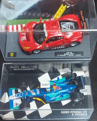Ferrari + Sauber Autografate da Fisichella
