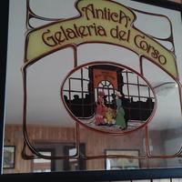 specchio pubblicità Antica Gelateria del corso