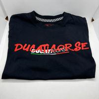 T-shirt Ducati Corse nera doppio logo 🇮🇹