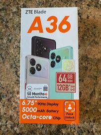 Smartphone ZTE Blade A36 Nero  64 GB - 12 GB  Ram