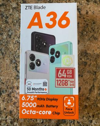 Smartphone ZTE Blade A36 Nero  64 GB - 12 GB  Ram