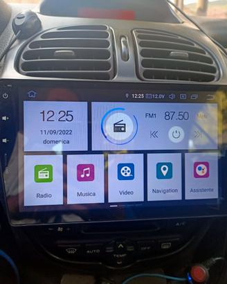 AUTORADIO Touch 9"Android Peugeot 206 4gb 64gb Nav