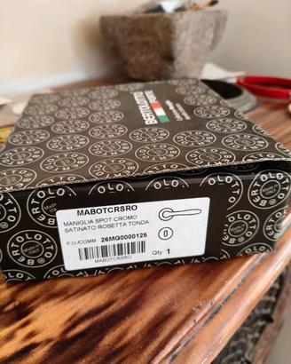 8 Kit Maniglie Bertolotto Nuove Cromo Satinato Ori