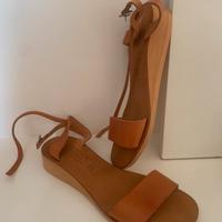 Sandali artigianali cuoio 38