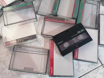 custodie x cassette video 8 e mini