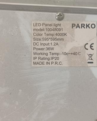 lampada led a pannello 