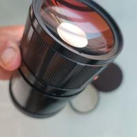 teleobiettivo a specchio con filtri