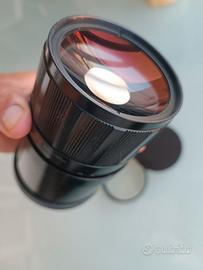 teleobiettivo a specchio con filtri